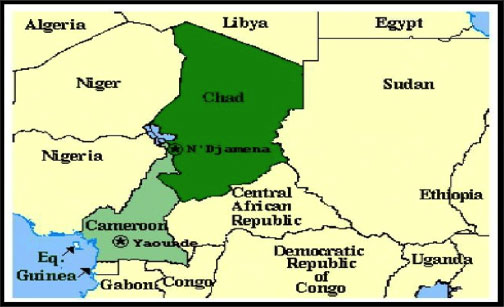 Map of Chad
